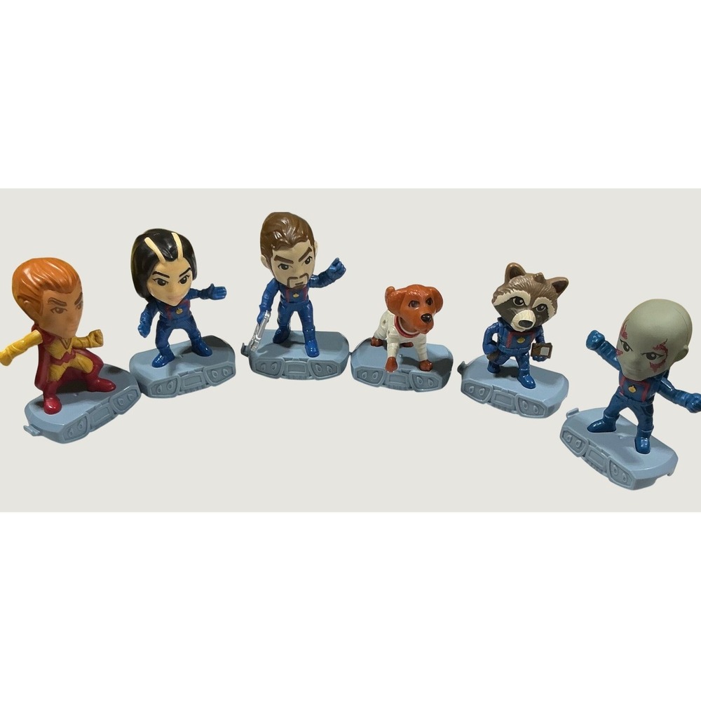 McDonalds Guardians Galaxy Vol 3 Happy Meal Toy Figures Lot 6
